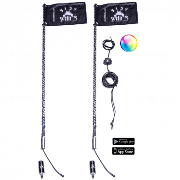 5150 4 Foot 187 Whips – Bluetooth with Sync Module