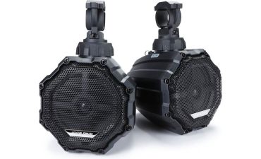 Alpine 6-1/2″ cage-mounted powersports speakers with RGB lighting (Black)