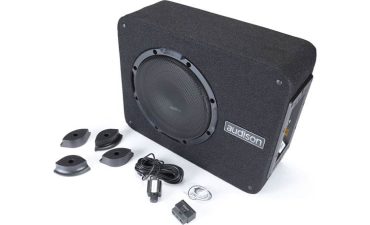 Audison 8″ powered subwoofer with 250-watt amplifier